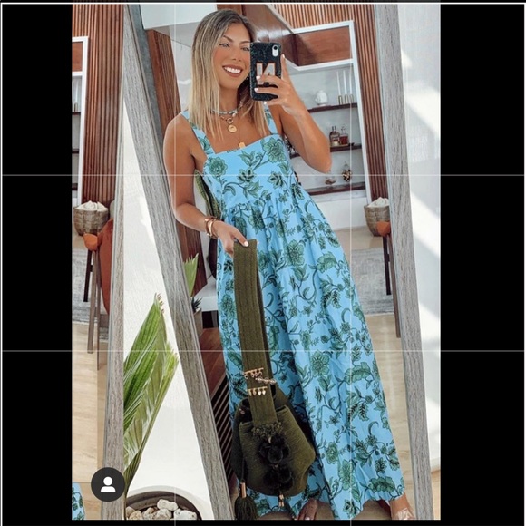 Zara Dresses & Skirts - ZARA Floral MIDI STRAIGHT NECK  DRESS REF 7563/247